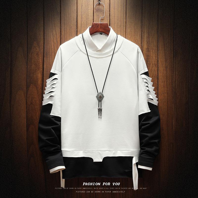 Long-sleeved Sweatshirt Men's Korean Version Of Round Neck Ins Personality Printing Fake Two Pieces Of Autumn New Clothes, White
Long-sleeved Sweatshirt Men's Korean Version Of Round Neck Ins Personality Printing Fake Two Pieces Of Autumn New Clothes, White