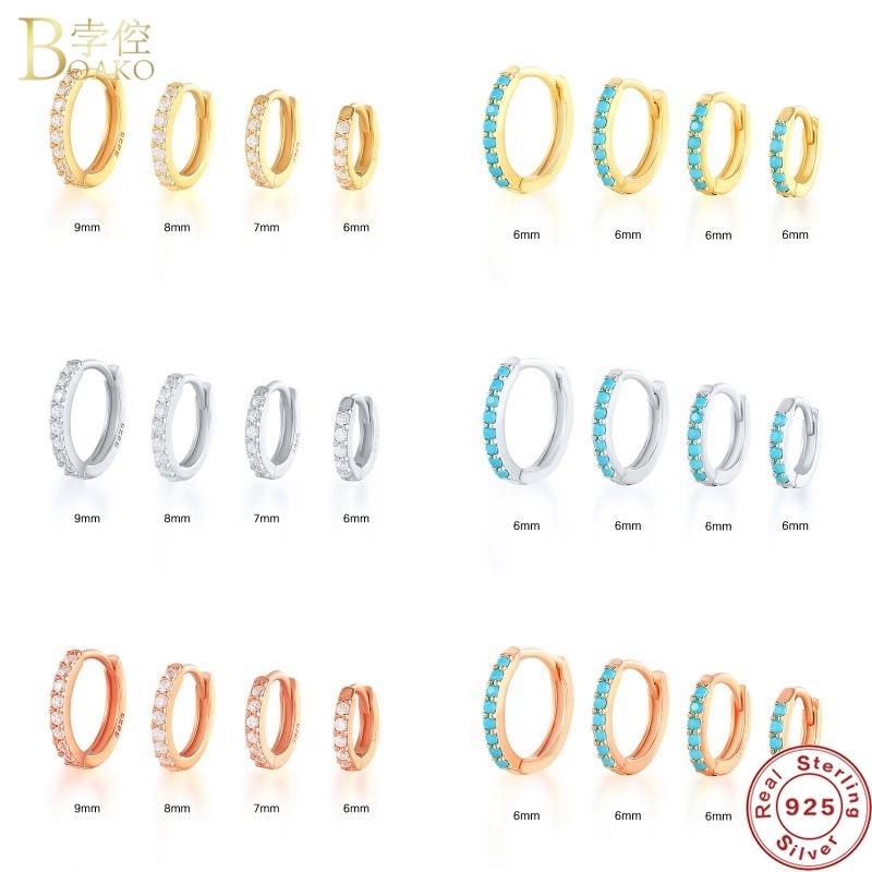 Boako S925 Sterling Silver Small 9mm Hoop Earrings For Women Luxury Crystal Zircon Hoops Piercing Pendiente Ohrringe Jewelry
Boako S925 Sterling Silver Small 9mm Hoop Earrings For Women Luxury Crystal Zircon Hoops Piercing Pendiente Ohrringe Jewelry