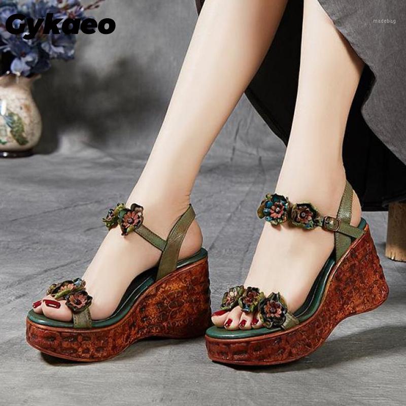 Gykaeo Genuine Leather Retro High Heels Sandals Women Shoes Buckle Strap 2020 New Spring Summer Wedges Ladies Platform Sandals1, Green
Gykaeo Genuine Leather Retro High Heels Sandals Women Shoes Buckle Strap 2020 New Spring Summer Wedges Ladies Platform Sandals1, Green