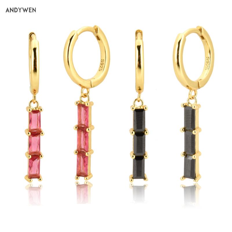 ANDYWEN 925 Sterling Silver New Color Pink Black Zircon Drop Earring Circle 2020 Rock Punk Piercing Luxury CZ Pendiente Jewelry
ANDYWEN 925 Sterling Silver New Color Pink Black Zircon Drop Earring Circle 2020 Rock Punk Piercing Luxury CZ Pendiente Jewelry