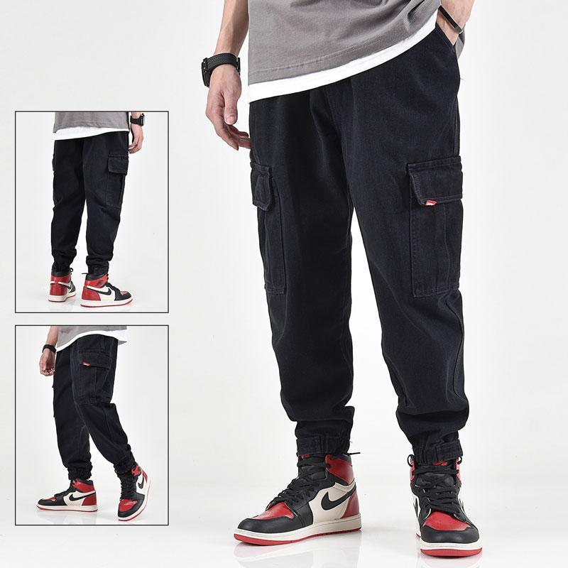 Fashion Streetwear Men Jeans Loose Fit Big Pocket Cargo Pants Black Color Japanese Style Hip Hop Harem Jeans Men Joggers Pants1
Fashion Streetwear Men Jeans Loose Fit Big Pocket Cargo Pants Black Color Japanese Style Hip Hop Harem Jeans Men Joggers Pants1