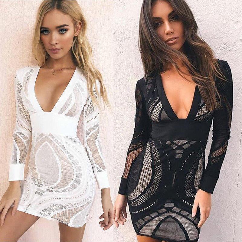 Sexy Women High Waist Tip Long Sleeve Pack Hip Dress Deep V Approach Thin Summer Dress For Evening Party Street Wear Vestidos1, Black
Sexy Women High Waist Tip Long Sleeve Pack Hip Dress Deep V Approach Thin Summer Dress For Evening Party Street Wear Vestidos1, Black
