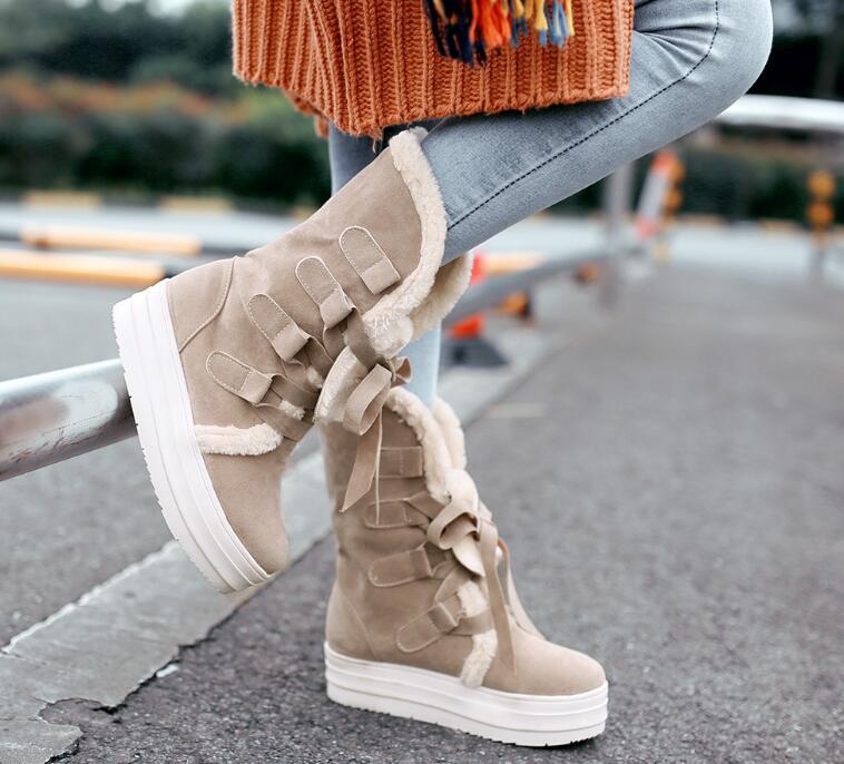 New Ladies fashion high-heeled elegant boots shose cancise pumps winter Soft and comfortable warm wedges women boots shoes hot, Beige
New Ladies fashion high-heeled elegant boots shose cancise pumps winter Soft and comfortable warm wedges women boots shoes hot, Beige