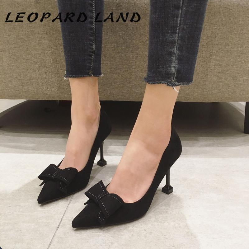 LEOPARD LAND 2020 Spring Fashion Bowknot Shallow Mouth Women's Single-pointed Pointed Stiletto Work Shoes High Heel Women TWS, V61-5 black 4.5cm
LEOPARD LAND 2020 Spring Fashion Bowknot Shallow Mouth Women's Single-pointed Pointed Stiletto Work Shoes High Heel Women TWS, V61-5 black 4.5cm