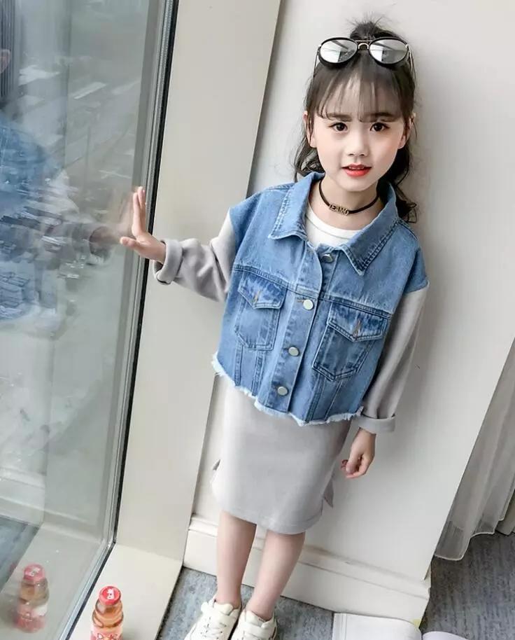 2021 New Girls Boys 2 pcs Set Patchwork Denim Coat+Skirt Spring Fashion Girls Suit Kids Clothes 4-9 Years, Gray
2021 New Girls Boys 2 pcs Set Patchwork Denim Coat+Skirt Spring Fashion Girls Suit Kids Clothes 4-9 Years, Gray