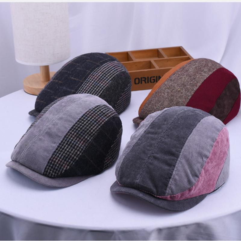 Berets Patchwork Cap Checkered Flat Caps Women Ivy Hats Men Adjustable Winter Vintage Directors Casquette BLM13, White
Berets Patchwork Cap Checkered Flat Caps Women Ivy Hats Men Adjustable Winter Vintage Directors Casquette BLM13, White
