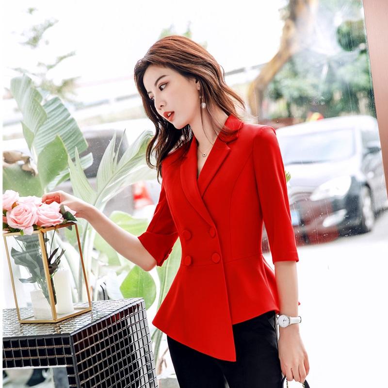 Novelty Red Half Sleeve 2020 Spring Summer Business Women Blazers and Jackets Coat Irregular Ladies Blaser Tops Clothes
Novelty Red Half Sleeve 2020 Spring Summer Business Women Blazers and Jackets Coat Irregular Ladies Blaser Tops Clothes