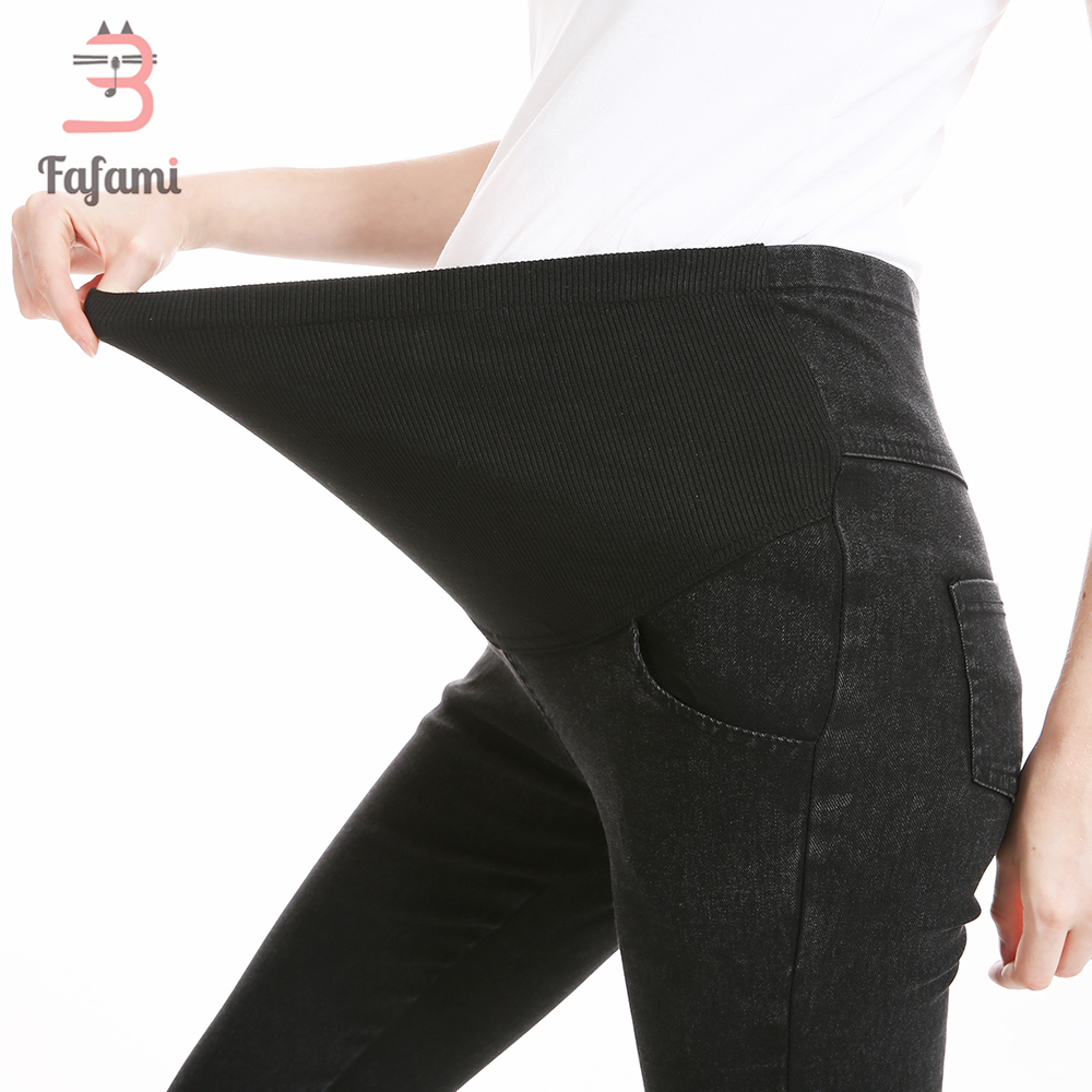 Maternity Pants Maternity Jeans for Pregnant Women Plus Size Pregnancy clothes Elastic Skinny Trousers Jeans Over The Pant Femme LJ201113
