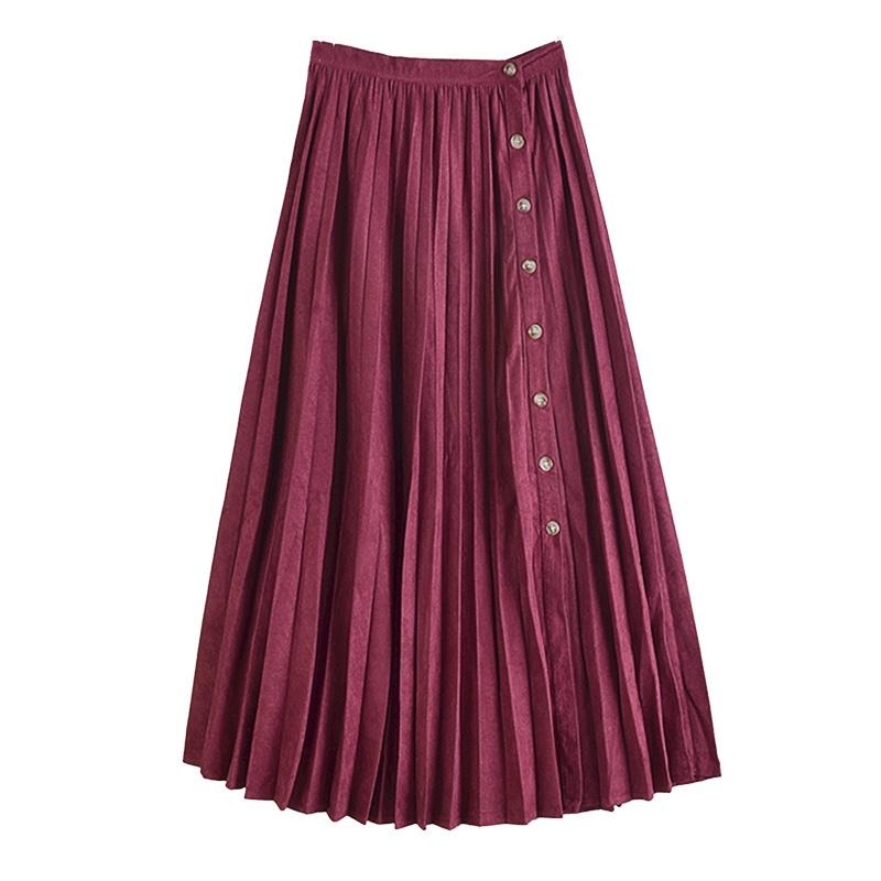 GTGYFF Fall winter velvet skirt for women vintage midi pleated single breasted a line solid skirts womens brown black rose grey
GTGYFF Fall winter velvet skirt for women vintage midi pleated single breasted a line solid skirts womens brown black rose grey