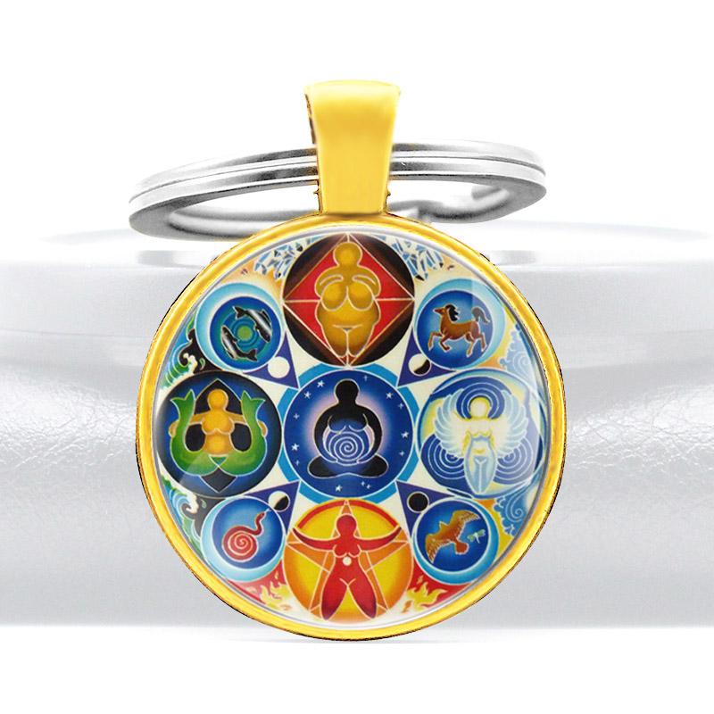 Keychains Magical Magic Yoga Open Chakra Glass Dome Key Chain Fashion Men Women Jewelry Rings
Keychains Magical Magic Yoga Open Chakra Glass Dome Key Chain Fashion Men Women Jewelry Rings