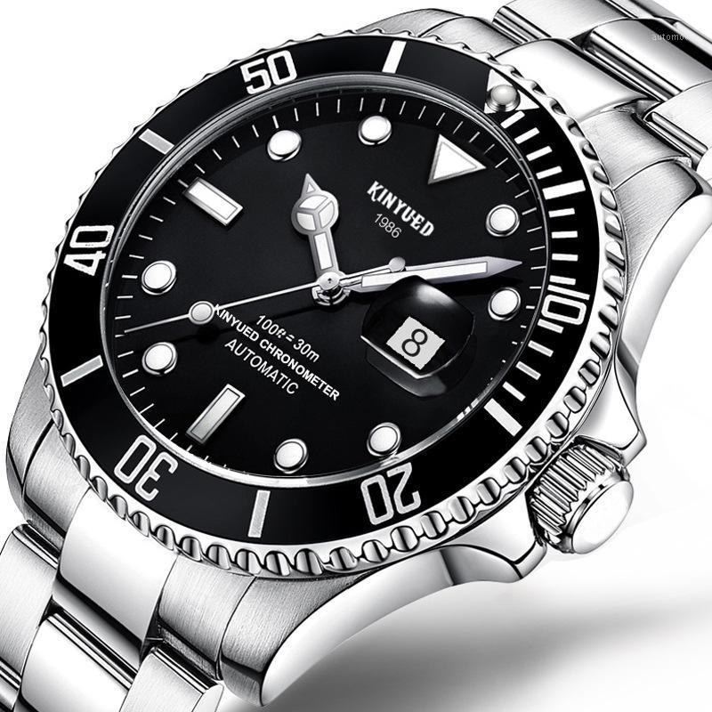 KINYUED brand new watch water ghosts full automatic solid stainless steel men's mechanical watch waterproof night glow1, Black
KINYUED brand new watch water ghosts full automatic solid stainless steel men's mechanical watch waterproof night glow1, Black