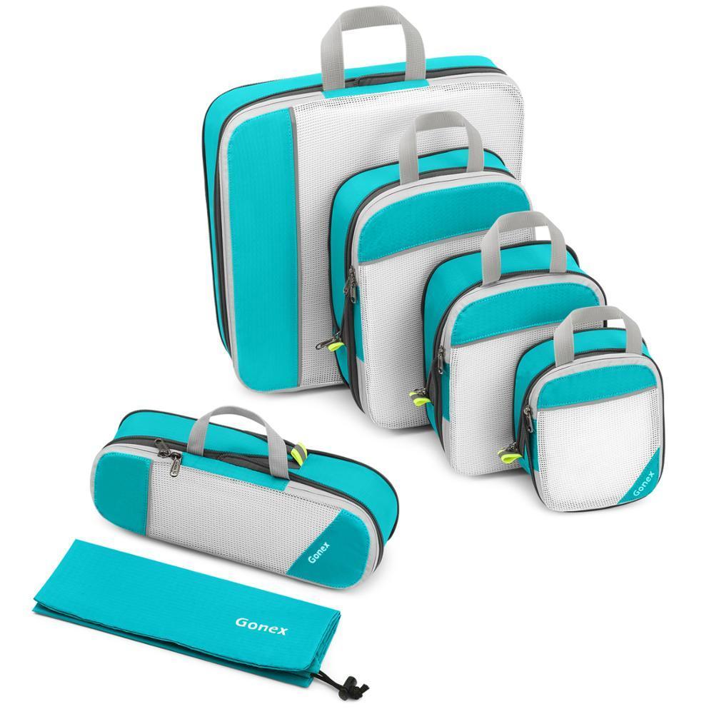 Gonex Travel Storage Bag Suitcase Luggage Organizer Set Hanging Compression Packing Cubes for Clothing Underwear Shoes LJ201119
Gonex Travel Storage Bag Suitcase Luggage Organizer Set Hanging Compression Packing Cubes for Clothing Underwear Shoes LJ201119
