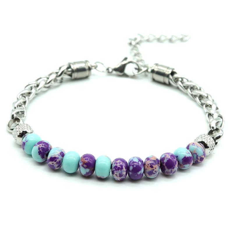 2020 Stainless Steel Bracelets Man Women 100% Natural Stone Beaded Braslet Adjustable Brazalete For Him Couple Braclet Pulseira
2020 Stainless Steel Bracelets Man Women 100% Natural Stone Beaded Braslet Adjustable Brazalete For Him Couple Braclet Pulseira