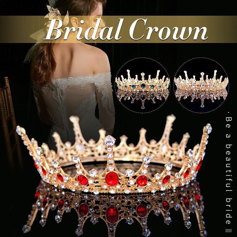 Hair Clips & Barrettes Baroque Luxury Green Red Crystal Tiaras Gold Full Round Prom Princess Crown Wedding Pageant Queen Headdress Bridal Je
Hair Clips & Barrettes Baroque Luxury Green Red Crystal Tiaras Gold Full Round Prom Princess Crown Wedding Pageant Queen Headdress Bridal Je