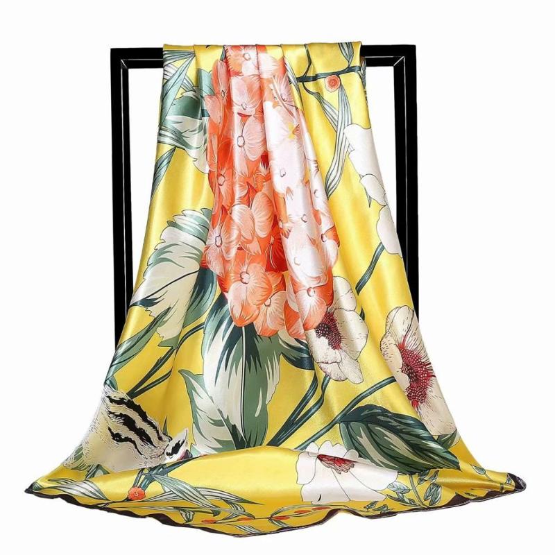 NewSilk Scarf Fashion Foulard Satin Shawl Scarfs Big Size 90*90cm Square silk Hair /Head Scarves Women bandana Handkerchief DF05
NewSilk Scarf Fashion Foulard Satin Shawl Scarfs Big Size 90*90cm Square silk Hair /Head Scarves Women bandana Handkerchief DF05