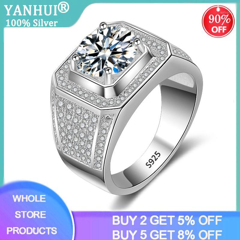 Cluster Rings YANHUI Men 100% Original 925 Silver Gift For High Quality Full Zirconia Stones Wedding Jewelry R2251
Cluster Rings YANHUI Men 100% Original 925 Silver Gift For High Quality Full Zirconia Stones Wedding Jewelry R2251