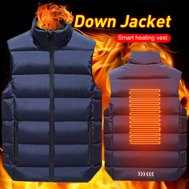 Men Winter Smart heating Cotton Vest USB Infrared Electric Heating Vest Women Outdoor Flexible Thermal Winter Warm Jacket, Black
Men Winter Smart heating Cotton Vest USB Infrared Electric Heating Vest Women Outdoor Flexible Thermal Winter Warm Jacket, Black