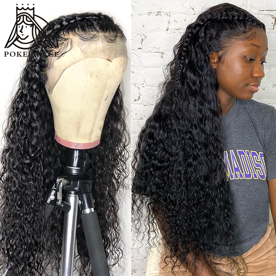 Deep Wave 13X4 brazilian full Lace Front Wigs loose Curly Short Bob and Long Lace Frontal synthetic wig Plucked Hairline with Baby Hair