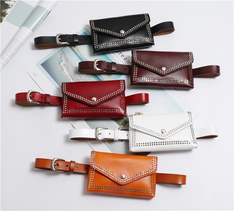 Fashion Geunine Leather Women Waist Packs Adjustable Large Size Cowskin Waist Belt With Bag Punk Rivet Street Female Fanny Packs, Black
Fashion Geunine Leather Women Waist Packs Adjustable Large Size Cowskin Waist Belt With Bag Punk Rivet Street Female Fanny Packs, Black