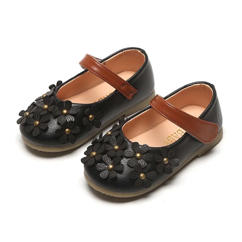 Children leather shoes baby girls single shoes with flower spring/autumn kids soft bottom princess flat casual sneakers, Black
Children leather shoes baby girls single shoes with flower spring/autumn kids soft bottom princess flat casual sneakers, Black