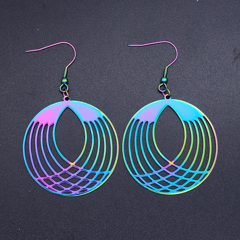 Super Unique Rainbow Color Stainless Steel Fashion Geometric Round Drop Earring for Women Party Jewelry Earring Trendy Jewelry
Super Unique Rainbow Color Stainless Steel Fashion Geometric Round Drop Earring for Women Party Jewelry Earring Trendy Jewelry