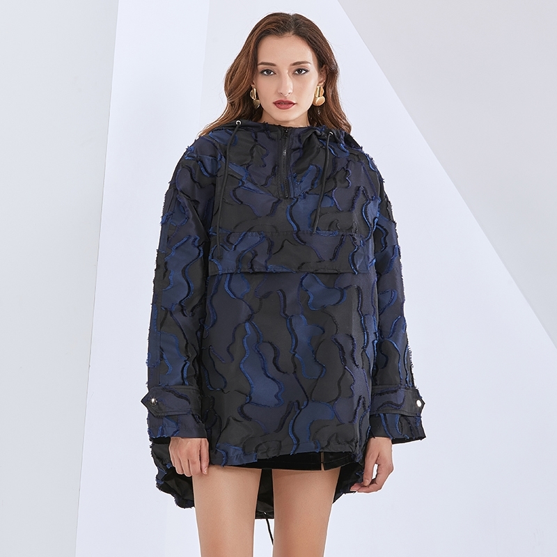 TWOTWINSTYLE Camouflage Sweatshirt For Women Hooded Collar Long Sleeve Pullovers Oversized Casual Sweatshirts Female Tide 201202, As picture
TWOTWINSTYLE Camouflage Sweatshirt For Women Hooded Collar Long Sleeve Pullovers Oversized Casual Sweatshirts Female Tide 201202, As picture