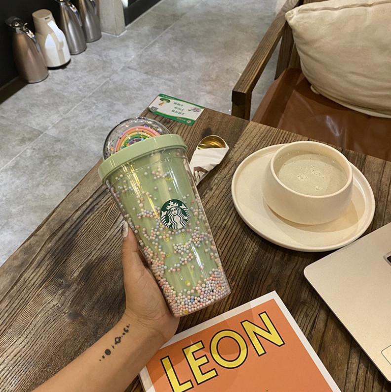 New latest 16OZ Starbucks Starlight Cup Rainbow Cup Adult Girl Cute Double Drinking Cup with Straw DHL Free shipping, Write color after purchase
New latest 16OZ Starbucks Starlight Cup Rainbow Cup Adult Girl Cute Double Drinking Cup with Straw DHL Free shipping, Write color after purchase
