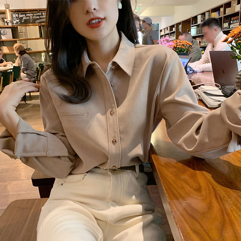 2021 Women Spring Fall Women's Cotton Stylish Ol'elegant Workwear Tops Fashion Bf Shirts Bunz, White
2021 Women Spring Fall Women's Cotton Stylish Ol'elegant Workwear Tops Fashion Bf Shirts Bunz, White
