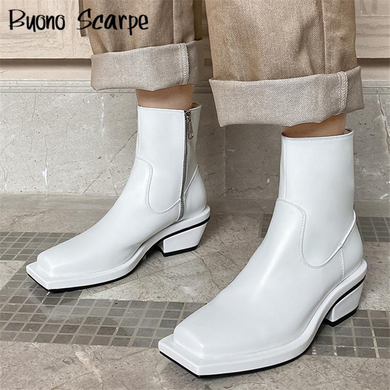 Square Toe Blue White Ankle Boots Genuine Leather Chunky High Heel Short Boots Leather Female Zipper Shoes Casual Western Shoes
Square Toe Blue White Ankle Boots Genuine Leather Chunky High Heel Short Boots Leather Female Zipper Shoes Casual Western Shoes