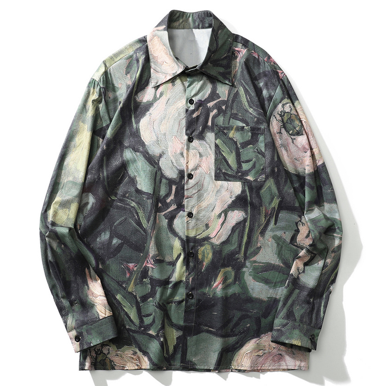2021 New Hip Hop Streetwear Painting Print Shirts Autumn Harajuku Vintage Oversized Shirt Casual Cotton Long Sleeve Outwear 5dmx, Green
2021 New Hip Hop Streetwear Painting Print Shirts Autumn Harajuku Vintage Oversized Shirt Casual Cotton Long Sleeve Outwear 5dmx, Green