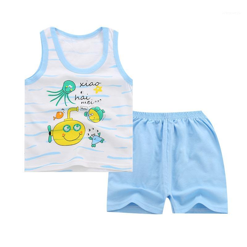 Children's vest set 2020 summer cotton boys and girls sleeveless vest shorts set body suit baby clothes kids clothing1, Blue
Children's vest set 2020 summer cotton boys and girls sleeveless vest shorts set body suit baby clothes kids clothing1, Blue