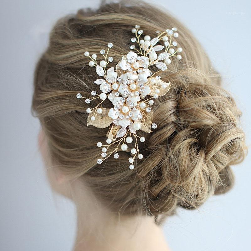 Hair Clips & Barrettes -Selling Flowers Leaves Hairpin Hand-Woven Gold Side Clip Jewelry Accessories For Bride Wedding Bridesmaid Gift, Golden;silver
Hair Clips & Barrettes -Selling Flowers Leaves Hairpin Hand-Woven Gold Side Clip Jewelry Accessories For Bride Wedding Bridesmaid Gift, Golden;silver