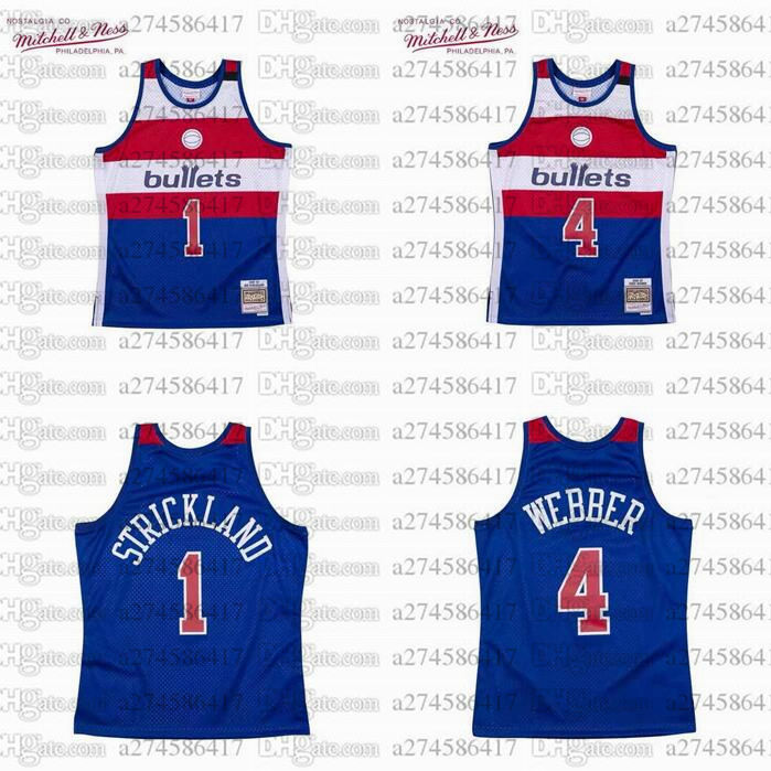 Men women youth Washington Bullets 4 Webber 1 Strickland 1996-97 Hardwoods Classics retro Jersey
Men women youth Washington Bullets 4 Webber 1 Strickland 1996-97 Hardwoods Classics retro Jersey