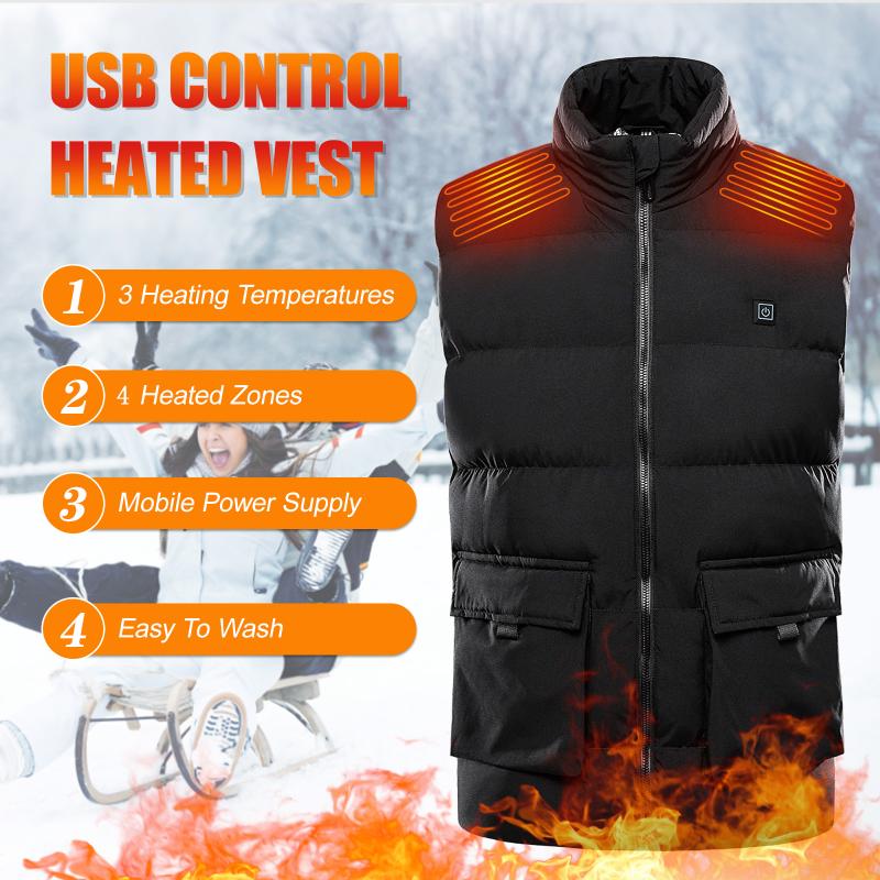 USB Heated Vest Portable Heating Warm Vest Electric Warm Water-Resistant for Men Women, Beige
USB Heated Vest Portable Heating Warm Vest Electric Warm Water-Resistant for Men Women, Beige