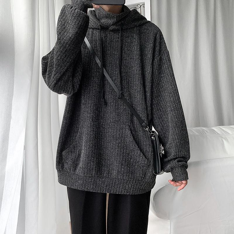 Korean Hooded Sweater Men' Warm Fashion Casual Knit Pullover Men Loose Winter Turtleneck Knitting Sweaters Mens Clothes -2XL, Black
Korean Hooded Sweater Men' Warm Fashion Casual Knit Pullover Men Loose Winter Turtleneck Knitting Sweaters Mens Clothes -2XL, Black