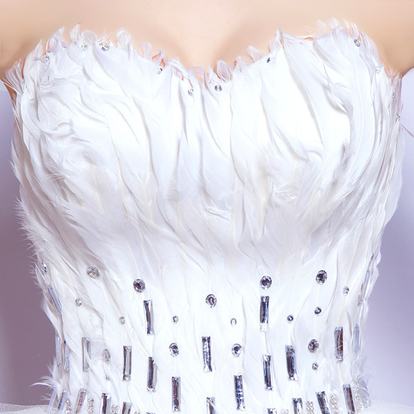 Sexy Mermaid Prom Dresses With Spaghetti Sleeve-less Applique Race Feather Custom made Lace-up Dress Formal Evening Gown