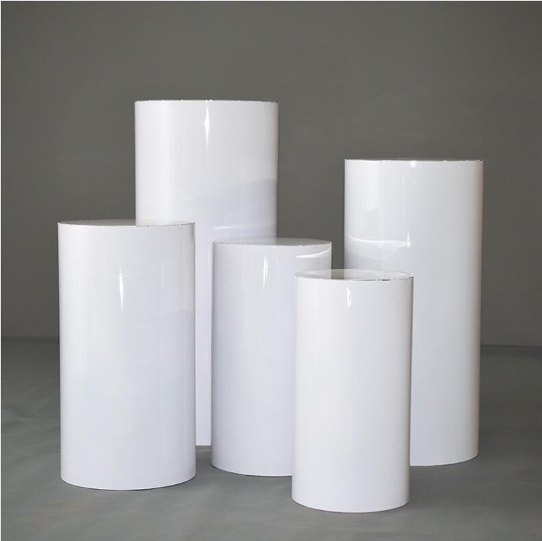 5pcs Products Sashes Round Cylinder Pedestal Display Art Decor Plinths Pillars for DIY Wedding Decorations Holiday