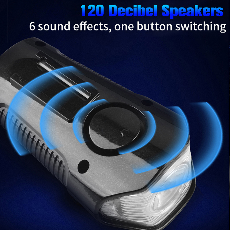 Waterproof Bicycle Light USB Rechargeable Bike Front Light Flashlight With Bike Computer LCD Speedometer Cycling Head Light Horn Y200920