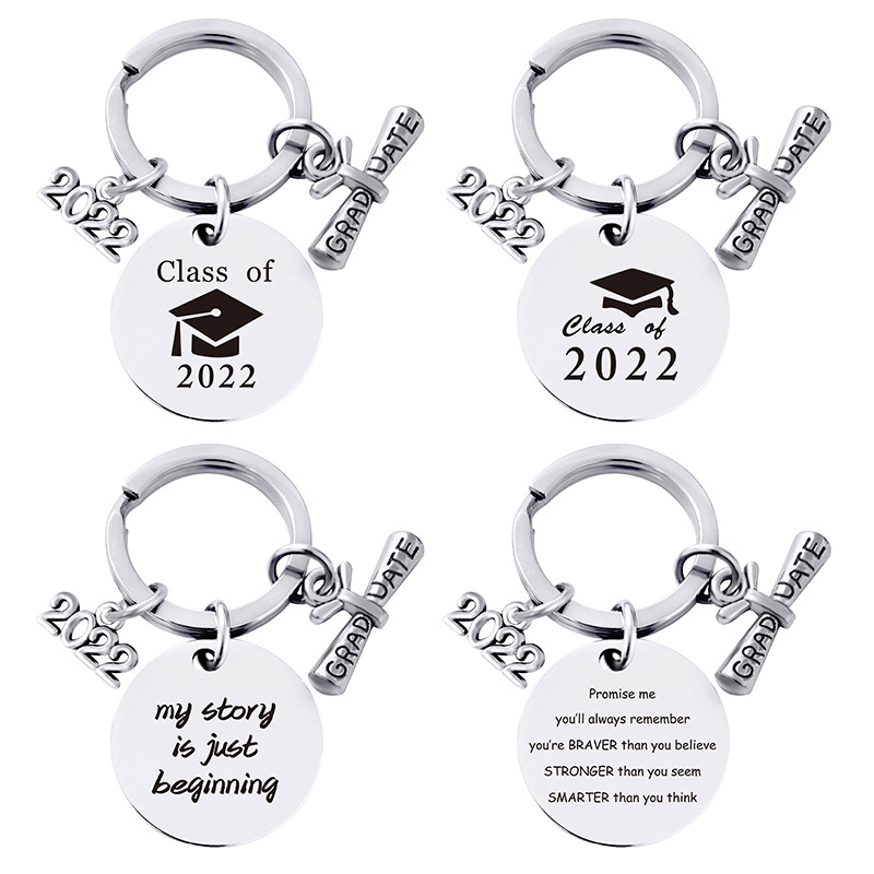 2022 Stainless Steel Graduation Keychain Pendant Metal Keychains Key Chain Luggage Decoration Keyring Creative Graduation Gift
2022 Stainless Steel Graduation Keychain Pendant Metal Keychains Key Chain Luggage Decoration Keyring Creative Graduation Gift