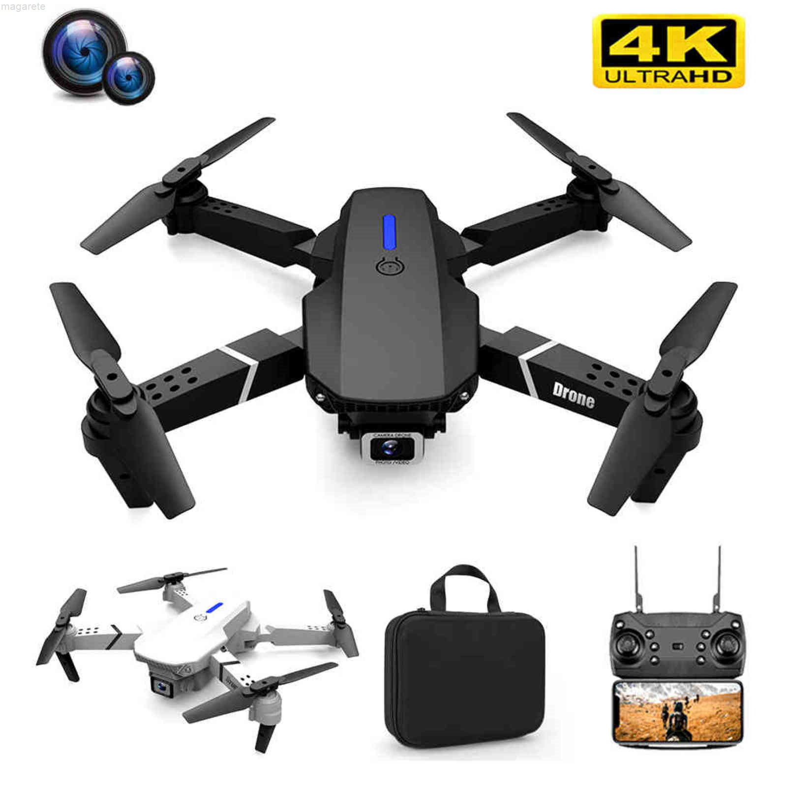 Mini 4K professional HD FPV RC 4WD UAV with camera 1080p / 4K, UFO UAV, children's flying toys, teenagers, children, Grey
Mini 4K professional HD FPV RC 4WD UAV with camera 1080p / 4K, UFO UAV, children's flying toys, teenagers, children, Grey
