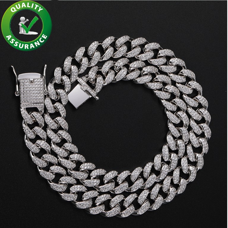 Silver Necklace Mens Diamond Cuban Link Iced Out Chains Rapper Luxury Designer Hip Hop Necklaces Bling Men Jewlery Fashion Christmas Gift Cubic Zirconia Jewellry 
Silver Necklace Mens Diamond Cuban Link Iced Out Chains Rapper Luxury Designer Hip Hop Necklaces Bling Men Jewlery Fashion Christmas Gift Cubic Zirconia Jewellry