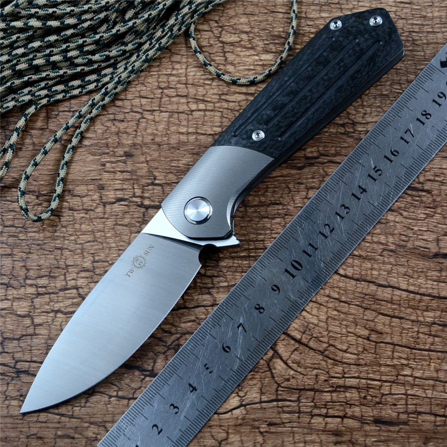 TWOSUN TS223 M390 Gift Collection Folding Knives Tactical Outdoor Hunting Utility Survival EDC Tools Fast Open Titanium Carbon Fiber Handle
TWOSUN TS223 M390 Gift Collection Folding Knives Tactical Outdoor Hunting Utility Survival EDC Tools Fast Open Titanium Carbon Fiber Handle
