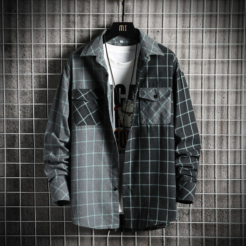 2021 Brand Spring Autumn Long Sleeves New Flannel Collar Korea Style Shirt for Men's Plaid Harajuku Clothing 6o85, Df62 5
2021 Brand Spring Autumn Long Sleeves New Flannel Collar Korea Style Shirt for Men's Plaid Harajuku Clothing 6o85, Df62 5
