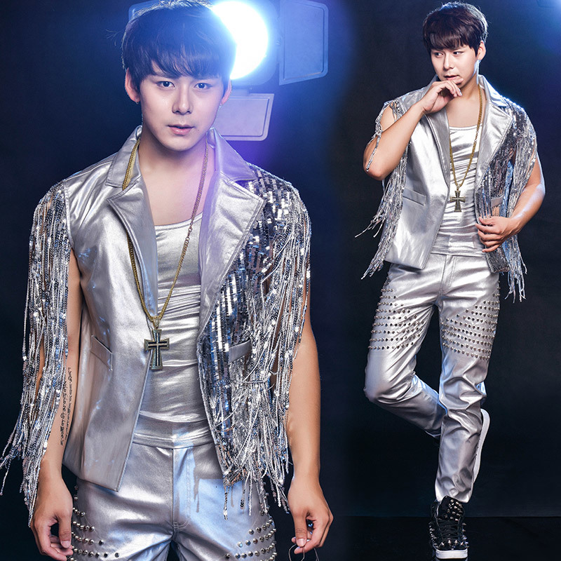 2021 New -6xl!! Street Dance Together Drum Liu Nail Clock Music Performance Clothes Rivet Leather Jacket of Men YWLS, A three-piece
2021 New -6xl!! Street Dance Together Drum Liu Nail Clock Music Performance Clothes Rivet Leather Jacket of Men YWLS, A three-piece