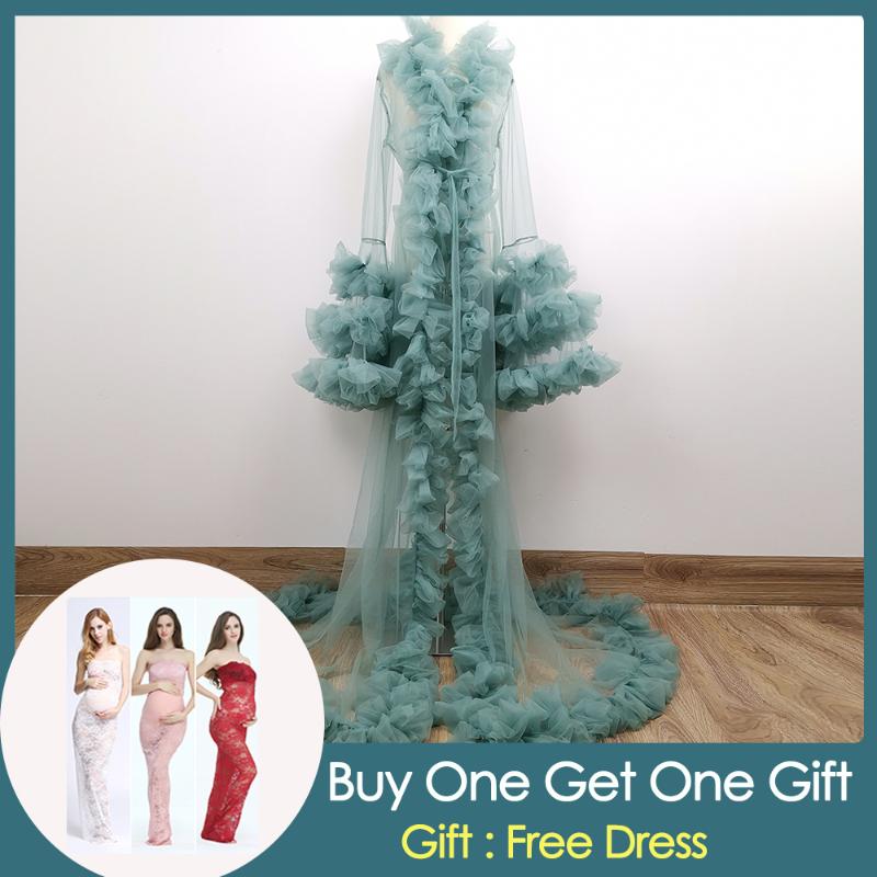 Don&Judy Tulle Maternity Dress for Photo Shoot Baby Shower Pregnancy Prom Dress Party Gown Ruffles Sleeve Custom Color, White
Don&Judy Tulle Maternity Dress for Photo Shoot Baby Shower Pregnancy Prom Dress Party Gown Ruffles Sleeve Custom Color, White