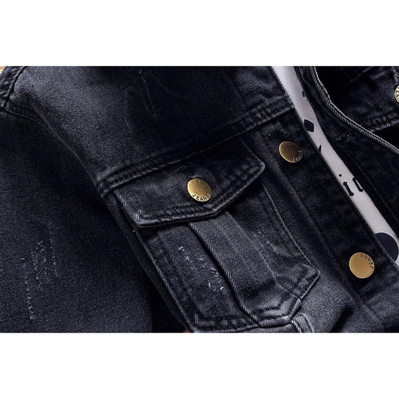 Men's Denim Jackets Men's Outerwear Autumn 2019 New Youth Fashion Popular Logo slim Label Casual Jacket Coat For Men's Clothes T200502