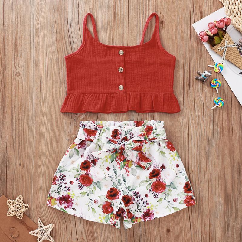 Newborn clothing Infant Baby Girl Clothes roupas Camisol Vest Ruffled Tops+Bowknot Floral Shorts Set Vetement Enfant Fille, As show
Newborn clothing Infant Baby Girl Clothes roupas Camisol Vest Ruffled Tops+Bowknot Floral Shorts Set Vetement Enfant Fille, As show