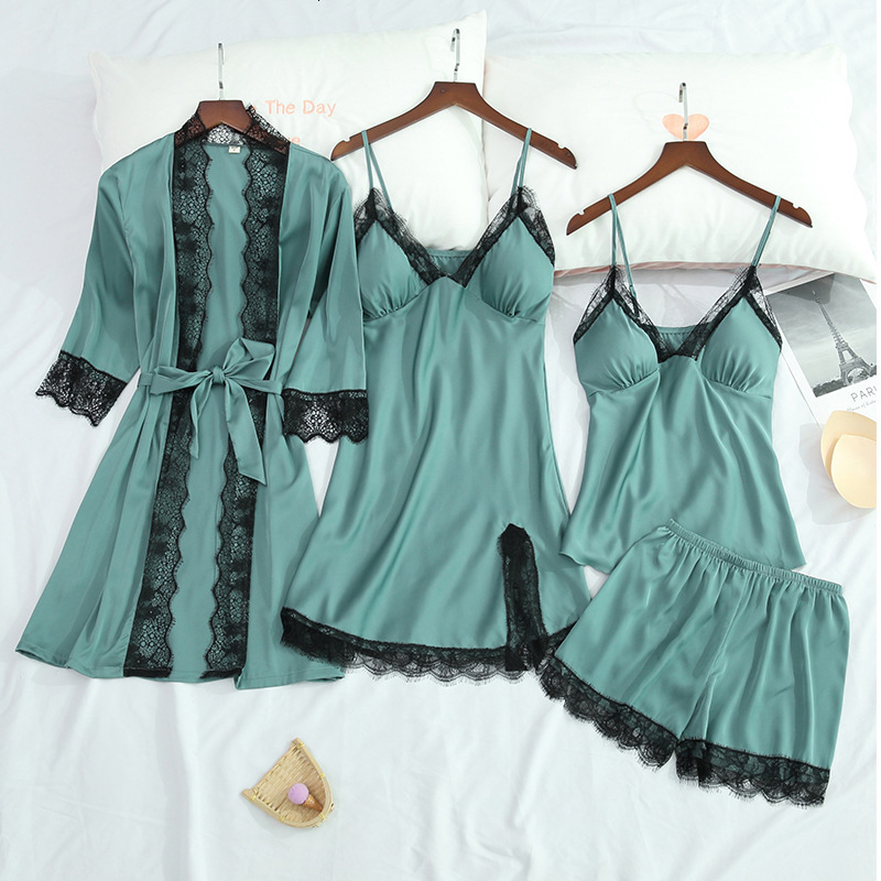 2021 New Sets of Women's Summer Silk Robes Elegant Solid Nightgown with Lace Homewear Ladies'pajamas Nnpx, Games
2021 New Sets of Women's Summer Silk Robes Elegant Solid Nightgown with Lace Homewear Ladies'pajamas Nnpx, Games