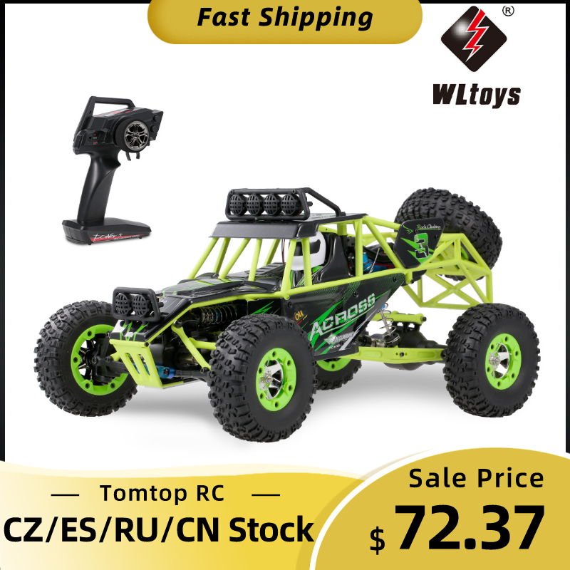 Wltoys 1/12 RC Climbing Car 2.4G 4WD 50KM/H High Speed RC Car Electric Toys Brushed Crawler RTR Off-road Vehicle VS Wltoy 12429
Wltoys 1/12 RC Climbing Car 2.4G 4WD 50KM/H High Speed RC Car Electric Toys Brushed Crawler RTR Off-road Vehicle VS Wltoy 12429