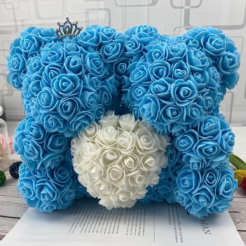 Hot 25/40cm Artificial Rose Heart Teddy Bear Handmade Bear of Roses For Women Valentine's Day Wedding Bithday Gift, Yellow
Hot 25/40cm Artificial Rose Heart Teddy Bear Handmade Bear of Roses For Women Valentine's Day Wedding Bithday Gift, Yellow